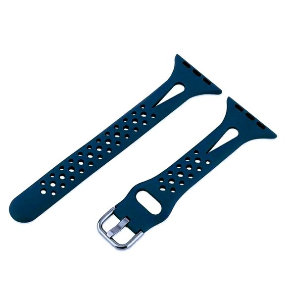 Apple Watch SLIM Silicone Band - NAVY BLUE - 38mm/40mm/41mm - Picture 2 of 6